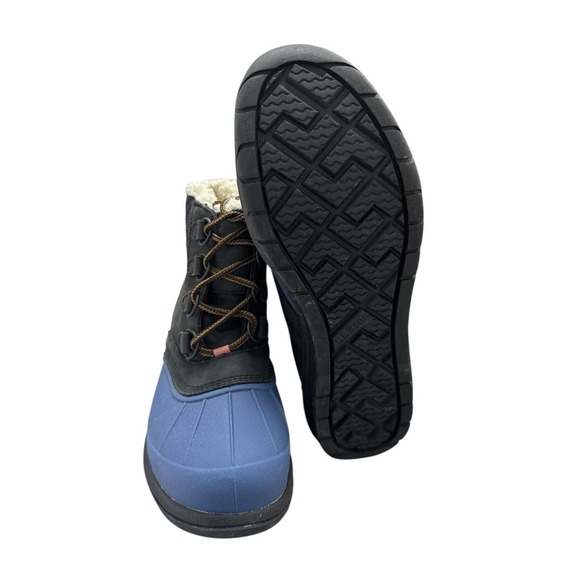 LL Bean Women's Storm Chaser Boots 5 Zip Fleece Lined Leather Brown Size 7M - Picture 4 of 5